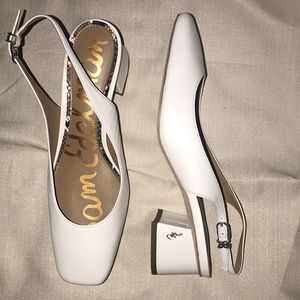 Sam Edelman white heels